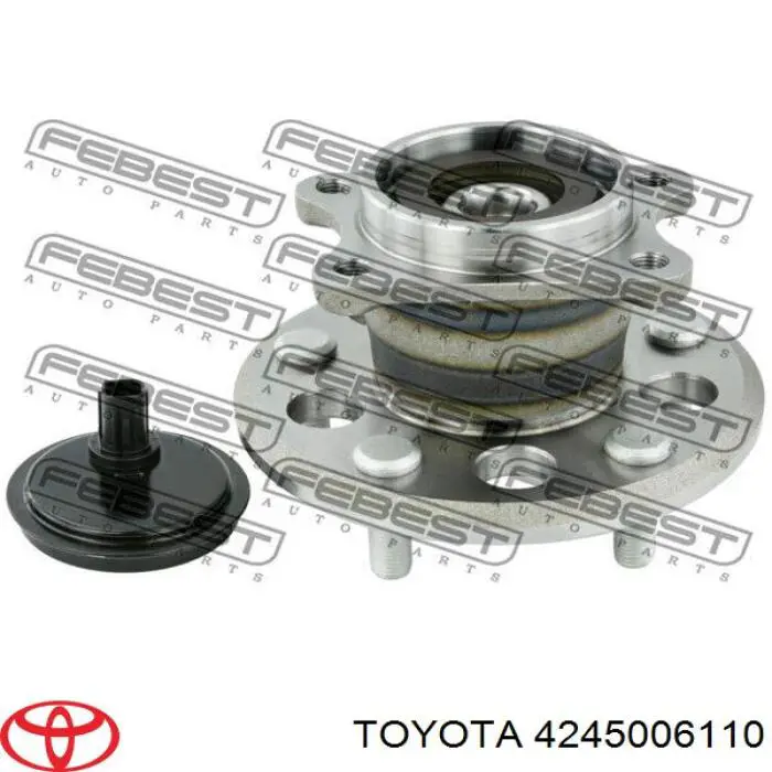 Cubo de rueda trasero derecho 4245006110 Toyota