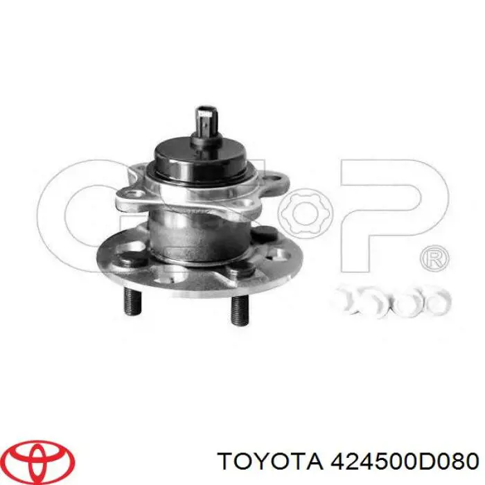 424500D080 Toyota cubo de rueda trasero