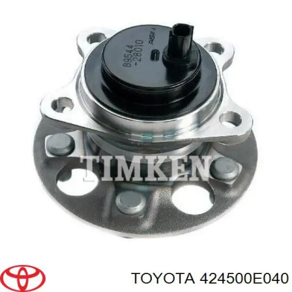 424500E040 Toyota Cubo de rueda trasero derecho