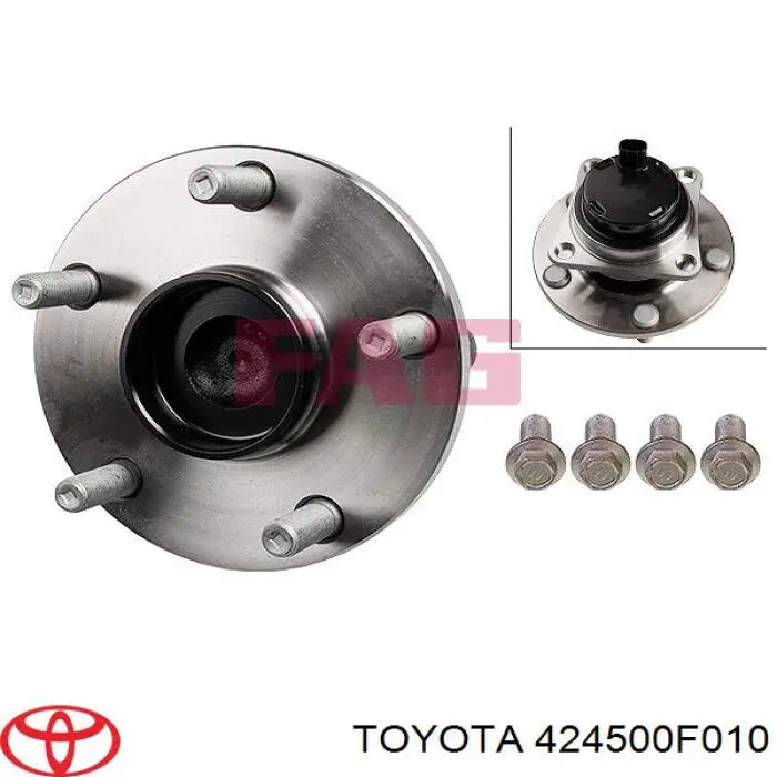 424500F010 Toyota cubo de rueda trasero