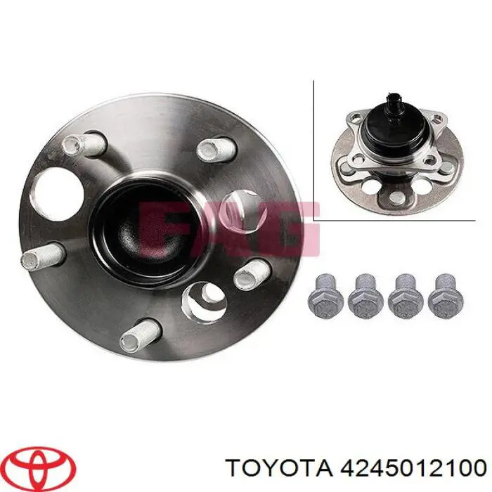 Cubo de rueda trasero Toyota Auris E15