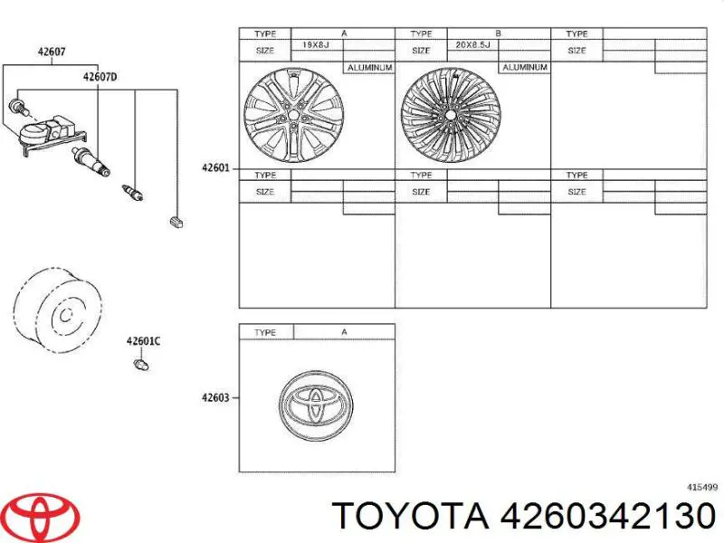 Tapa de rueda Toyota 4260342130 precio, desde 14,87 EUR
