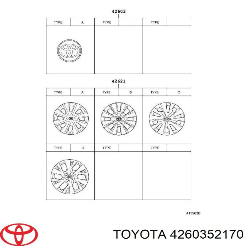 Tapacubo Toyota 4260352170 precio, desde 13,92 EUR