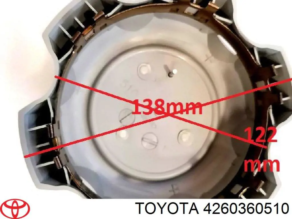 4260360510 Toyota tapacubos de ruedas