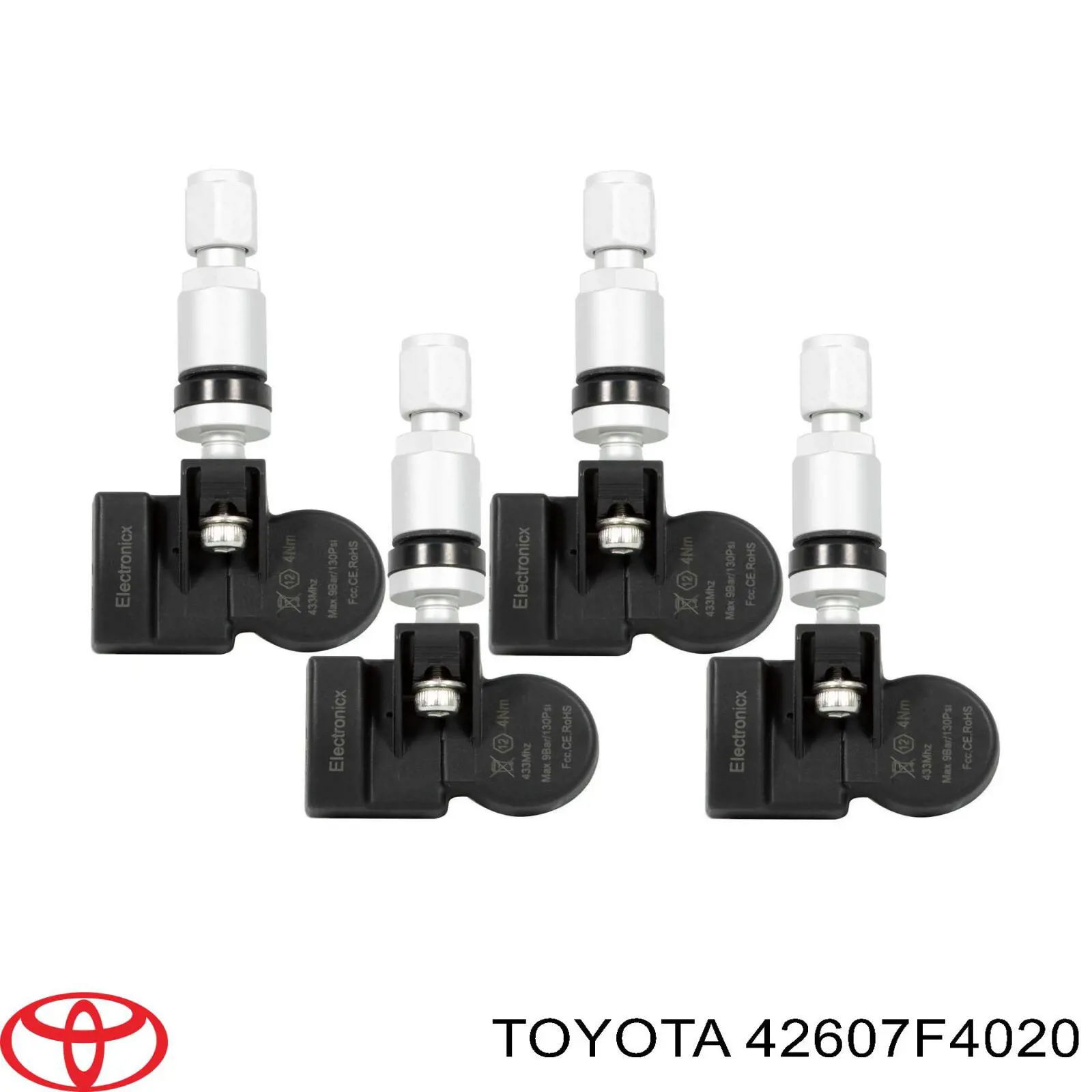 Sensor de presión de neumáticos 42607F4020VK Toyota