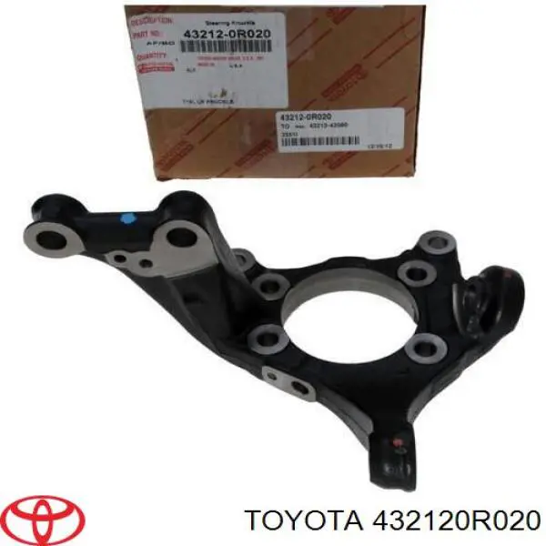 432120R020 Toyota muñón del eje, suspensión de rueda, delantero izquierdo