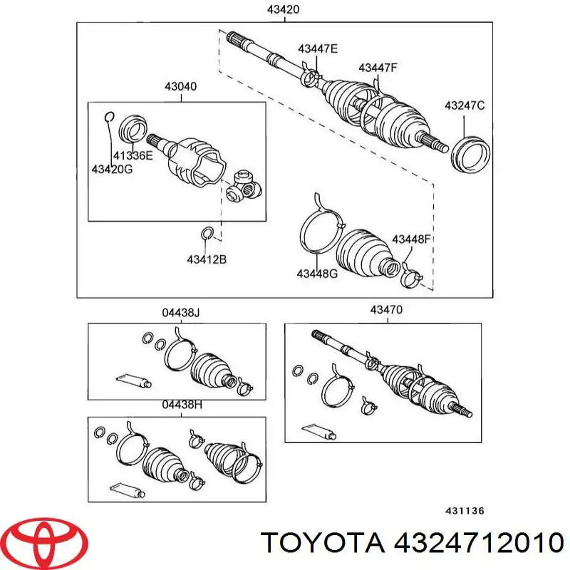 Comprar 4324712010 Toyota Anillo de cubo