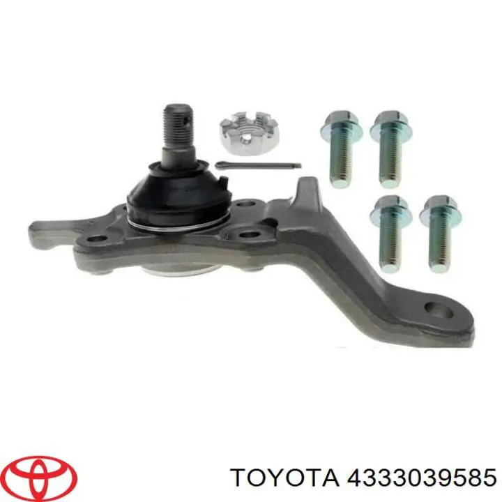 Rótula de suspensión inferior derecha 4333039585 Toyota