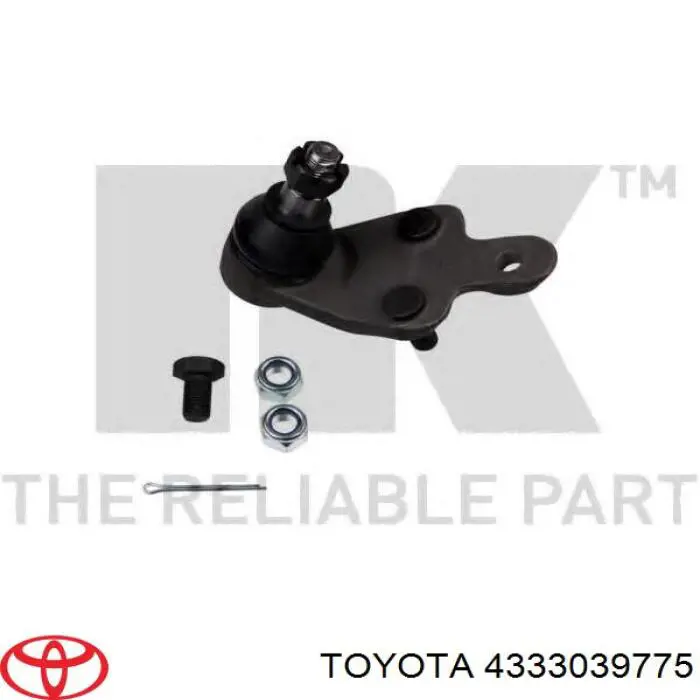4333039775 Toyota rótula de suspensión inferior derecha