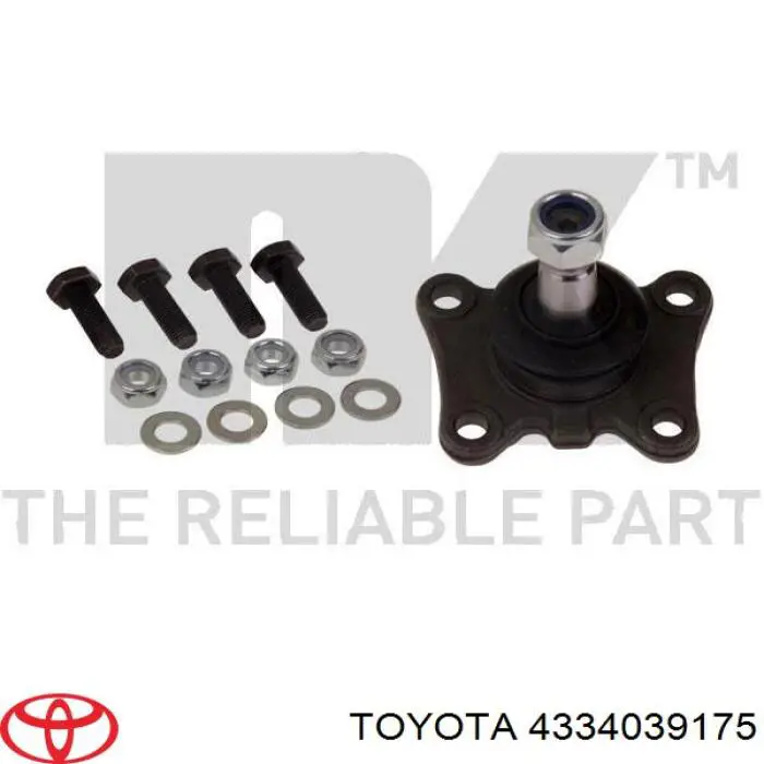 4334039175 Toyota rótula de suspensión inferior