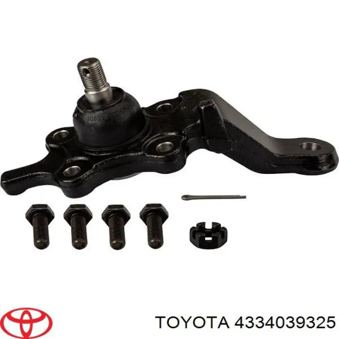 4334039325 Toyota rótula de suspensión inferior izquierda