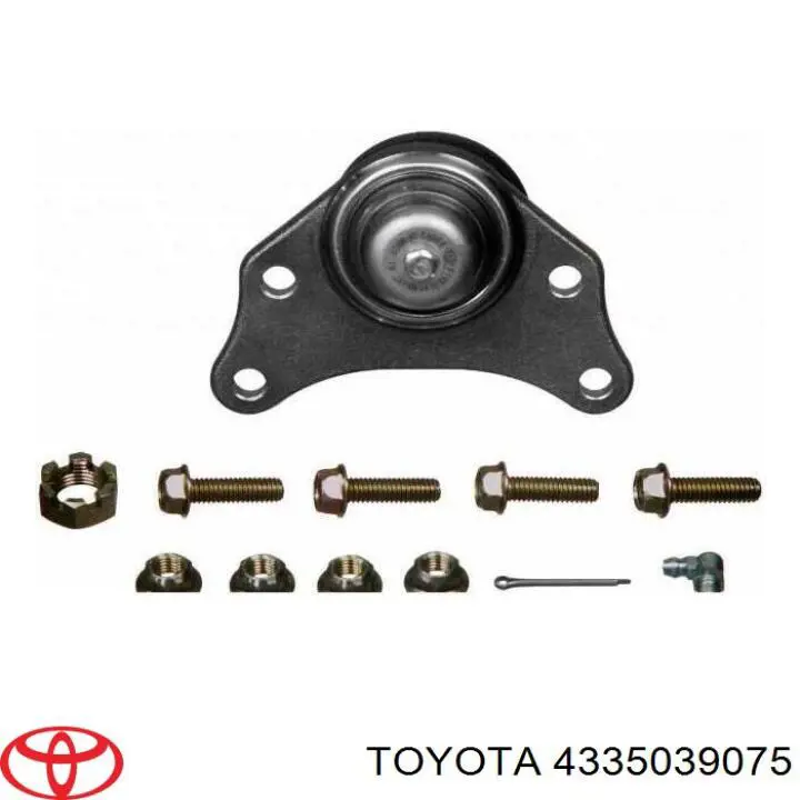 4335039075 Toyota rótula de suspensión superior