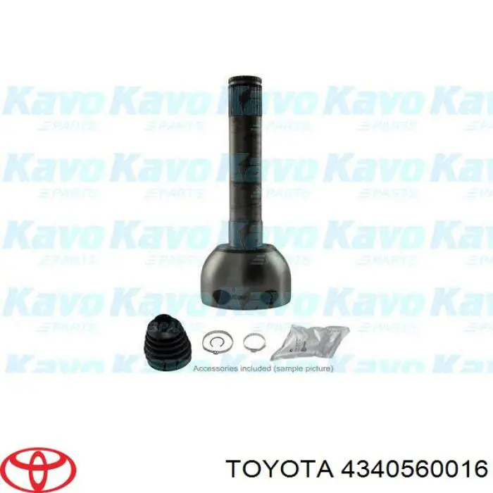 4340560016 Toyota Junta homocinética