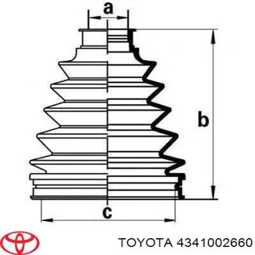 BCJ1171 Borg&beck árbol de transmisión delantero derecho