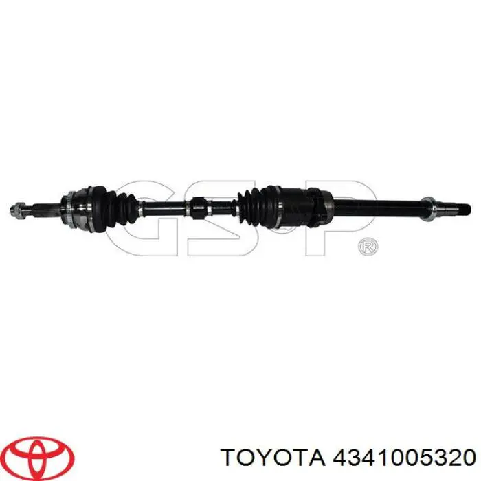 Comprar 4341005320 Toyota Semieje delantero derecho