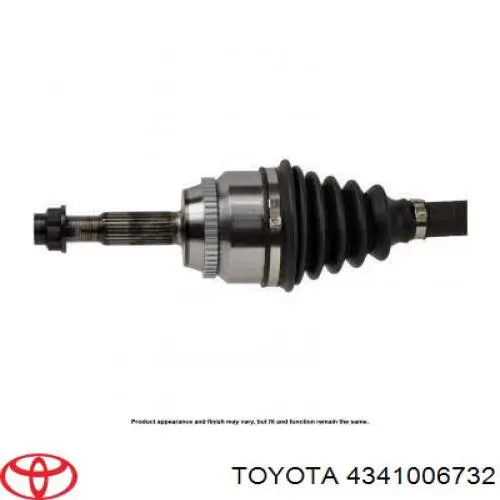 4341006732 Toyota árbol de transmisión delantero derecho