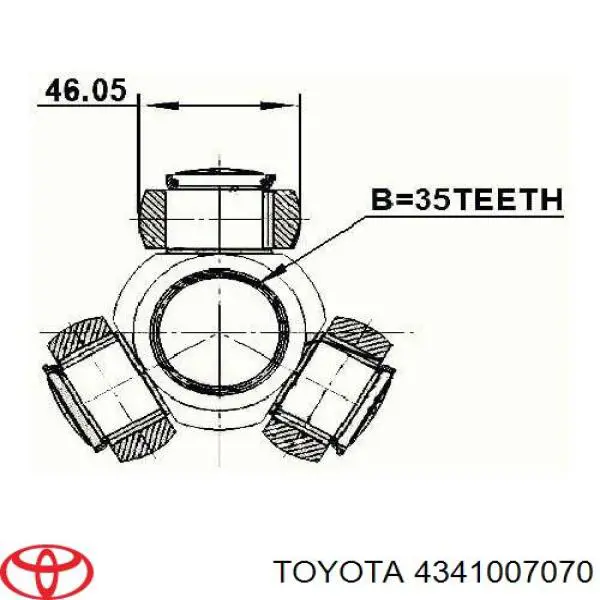 Semieje delantero derecho Toyota 4341007070 precio, desde 178,78 EUR