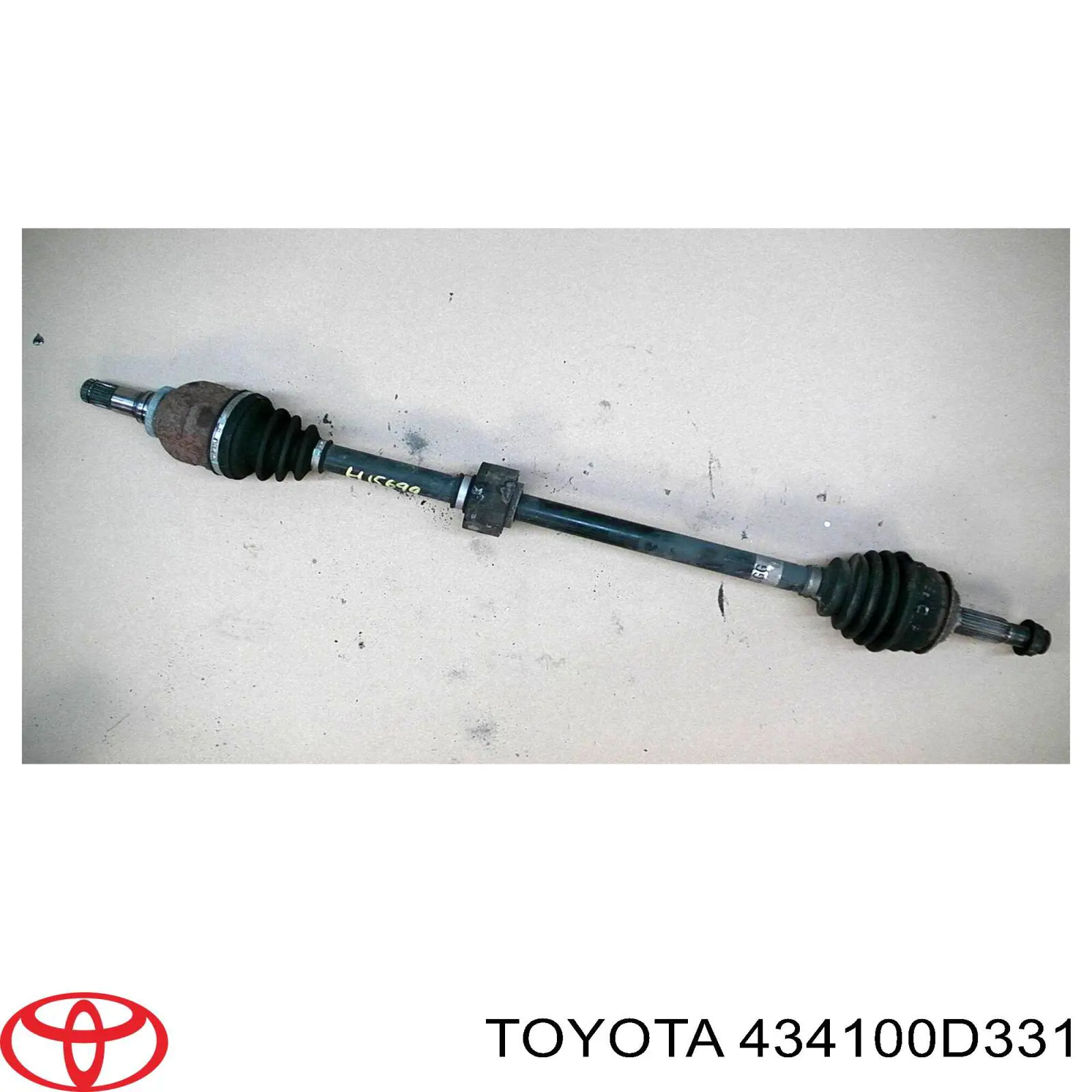 434100D331 Toyota árbol de transmisión delantero derecho