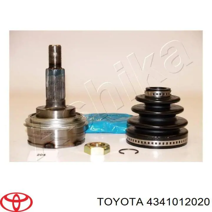 4341012020 Toyota árbol de transmisión delantero derecho