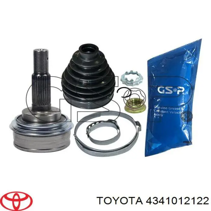 4341012122 Toyota árbol de transmisión trasero derecho