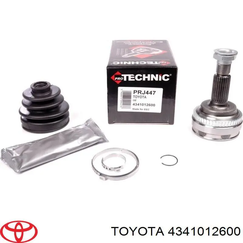 4341012600 Toyota árbol de transmisión delantero derecho