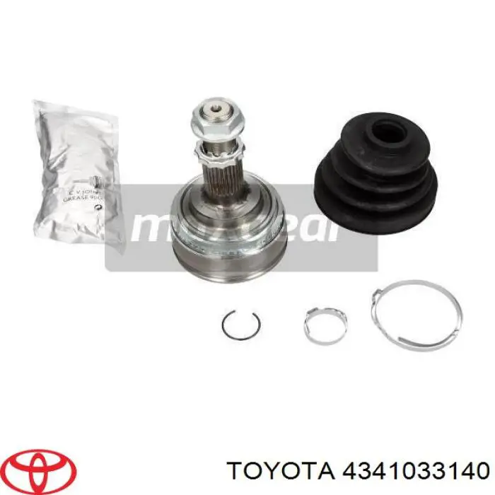 4341033140 Toyota árbol de transmisión trasero derecho