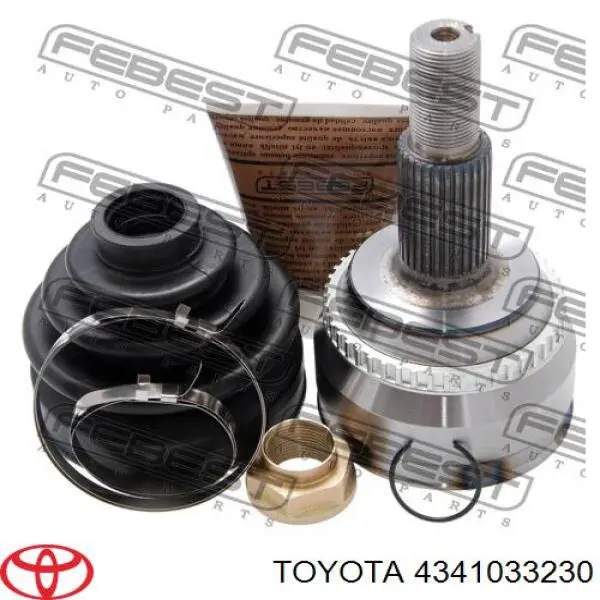 4341033230 Toyota árbol de transmisión delantero derecho