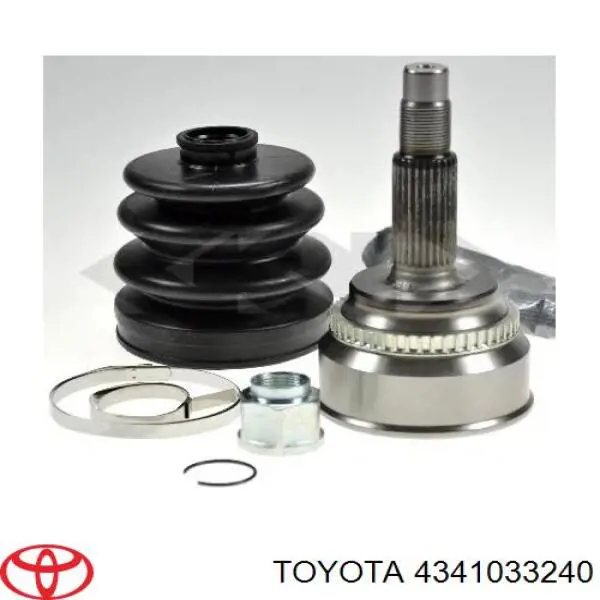 4341033240 Toyota árbol de transmisión delantero derecho