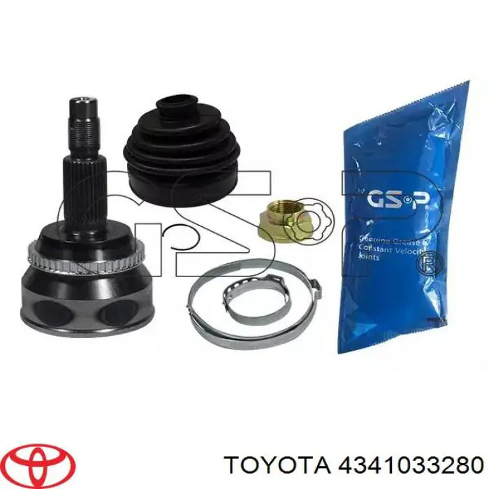 4341033280 Toyota árbol de transmisión delantero derecho