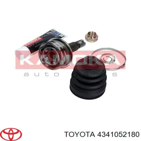 4341052180 Toyota árbol de transmisión delantero derecho