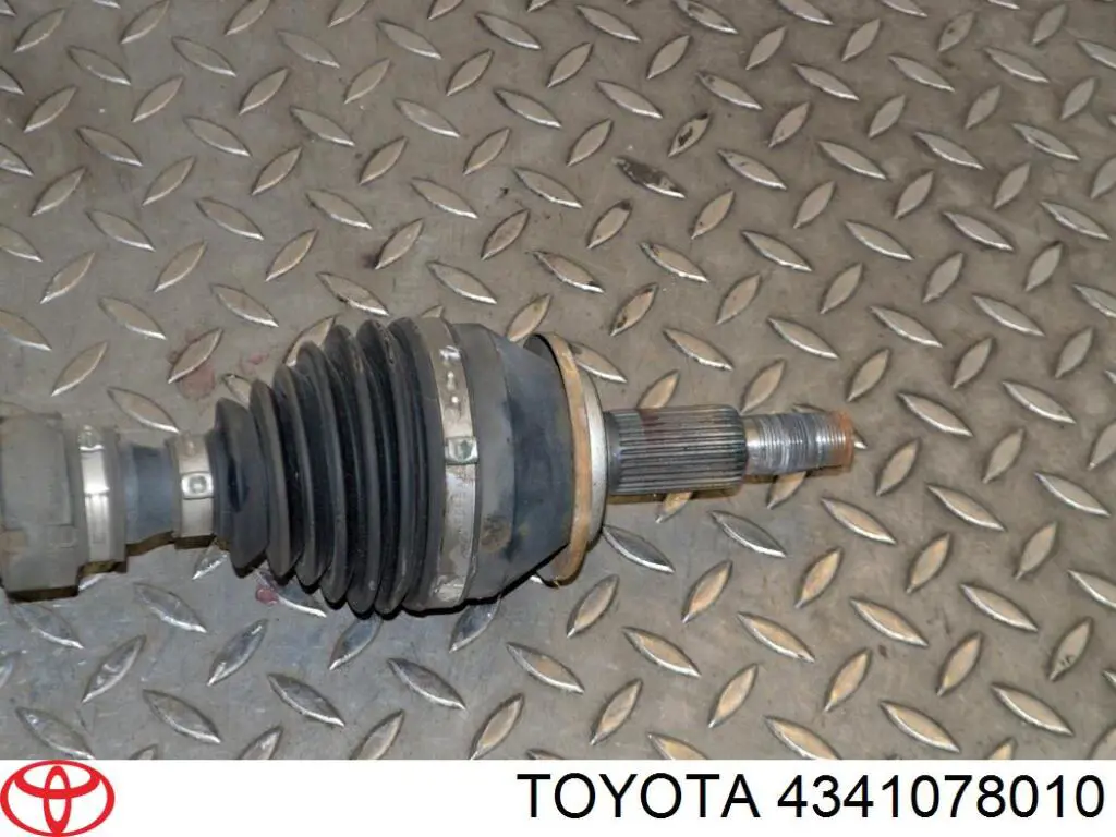 4341078010 Toyota árbol de transmisión delantero derecho