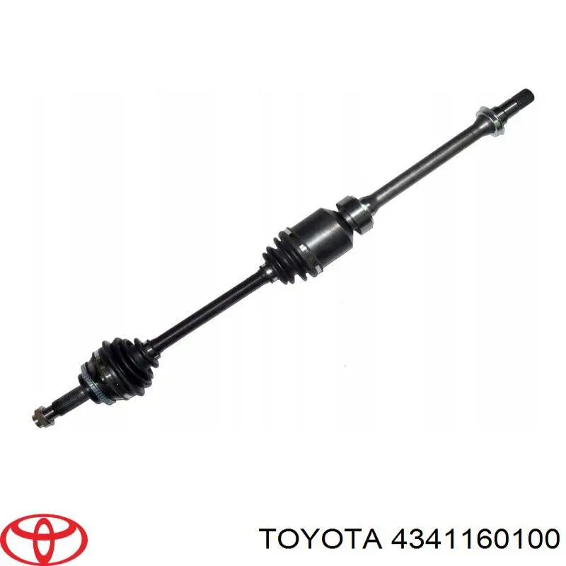 4341160100 Toyota árbol de transmisión delantero derecho