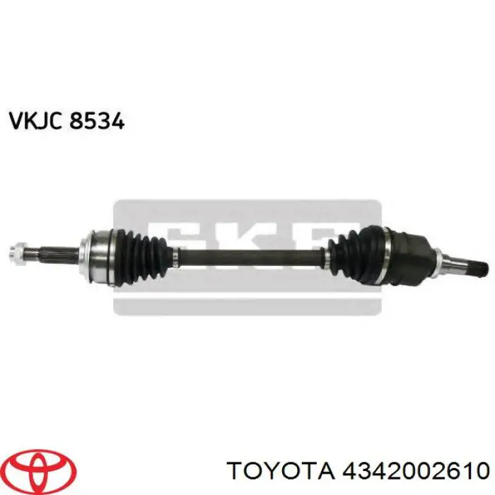 Semieje delantero izquierdo Toyota 4342002610 precio, desde 87,03 EUR