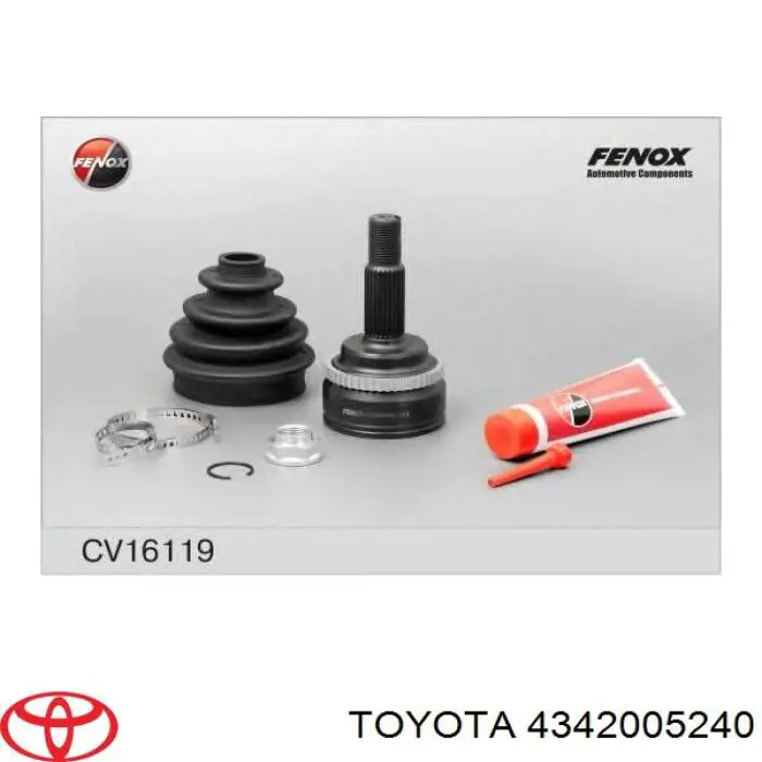 Semieje delantero izquierdo Toyota 4342005240 precio, desde 90,55 EUR