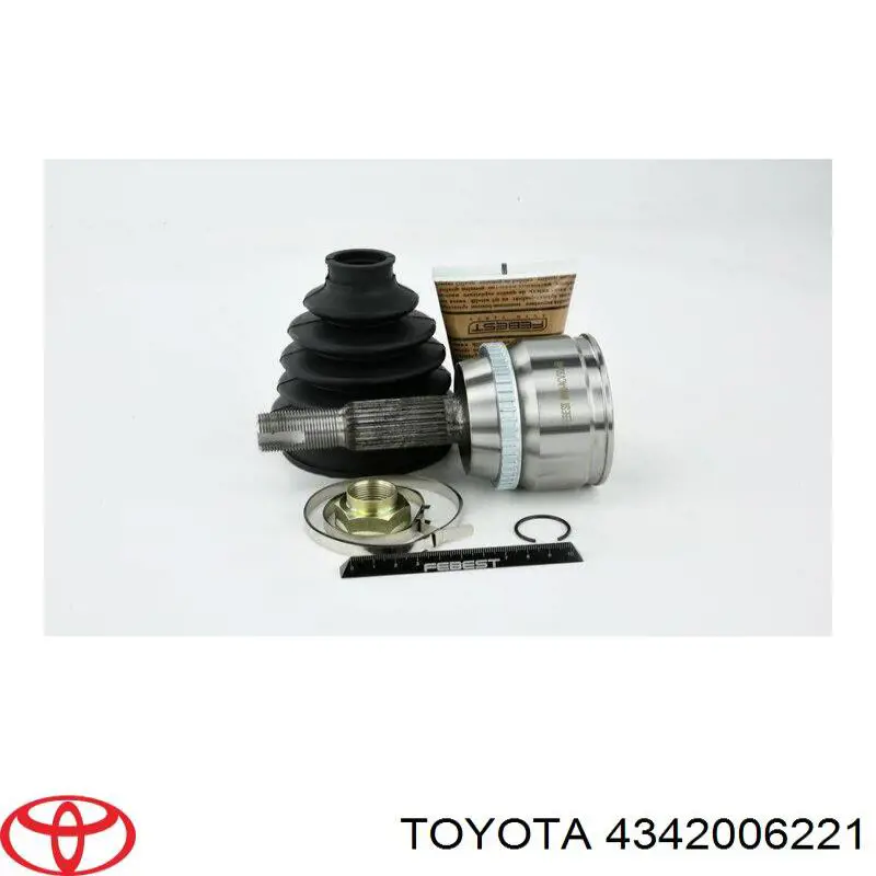 4342006221 Toyota árbol de transmisión delantero izquierdo