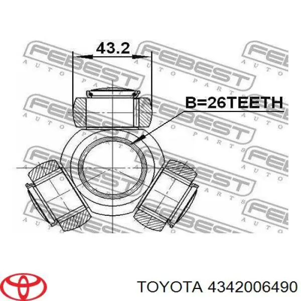 IK43420-06490 Market (OEM) árbol de transmisión delantero izquierdo