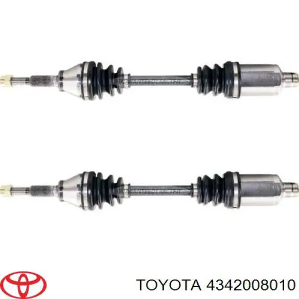 4342008010 Toyota árbol de transmisión delantero izquierdo