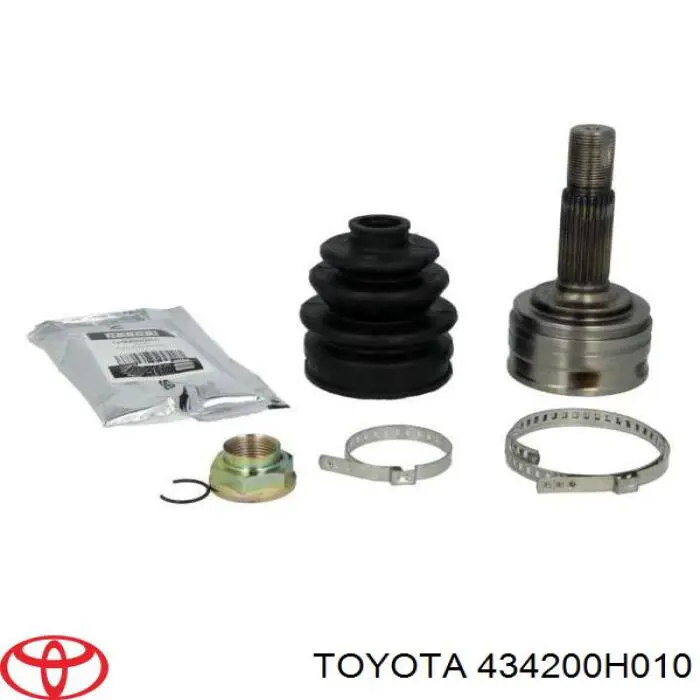 434200H010 Toyota árbol de transmisión delantero izquierdo