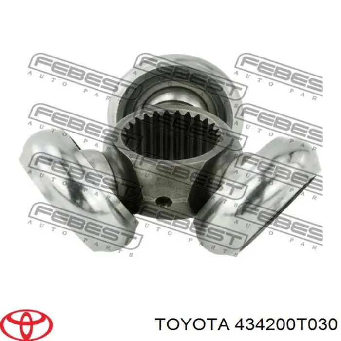 434200T030 Toyota árbol de transmisión delantero izquierdo