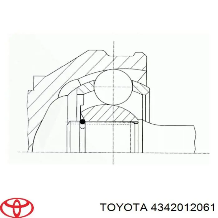 4342012061 Toyota junta homocinética exterior delantera
