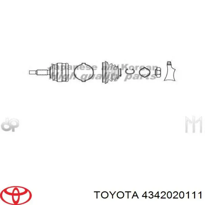 4342020111 Toyota junta homocinética exterior delantera