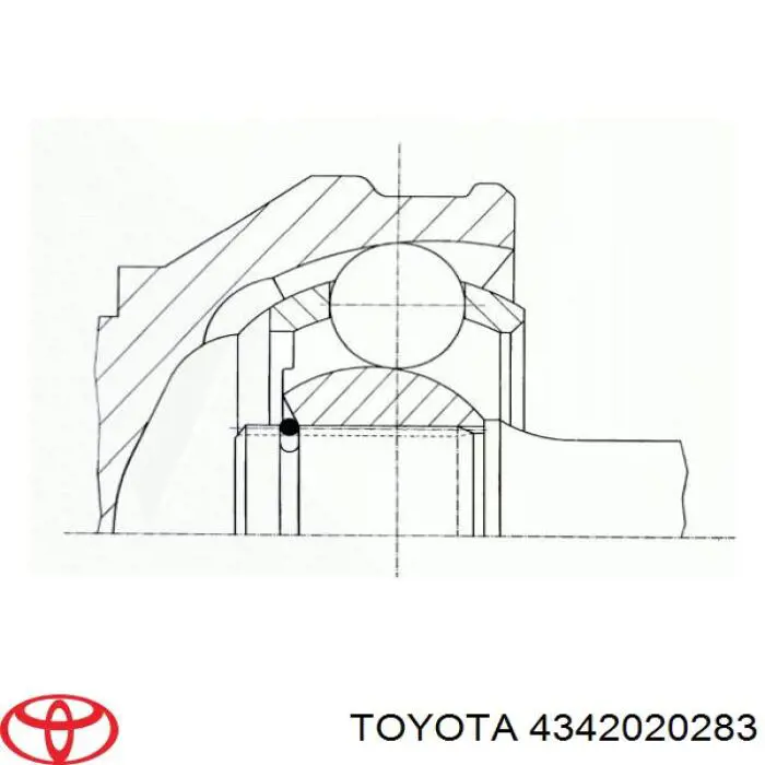 4342020283 Toyota junta homocinética exterior delantera