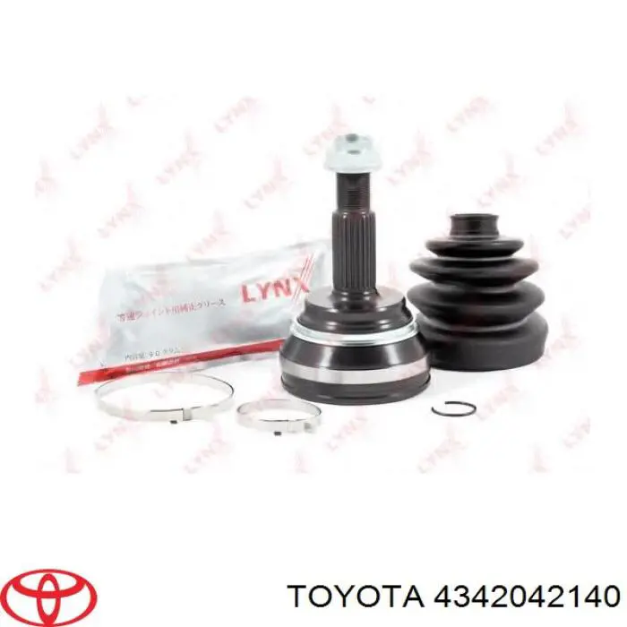 4342042140 Toyota árbol de transmisión delantero izquierdo