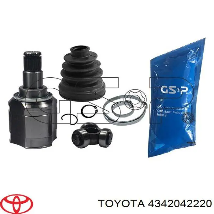 4342042220 Toyota Semieje delantero izquierdo
