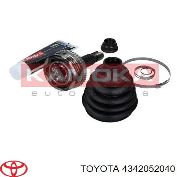 4342052040 Toyota árbol de transmisión delantero derecho