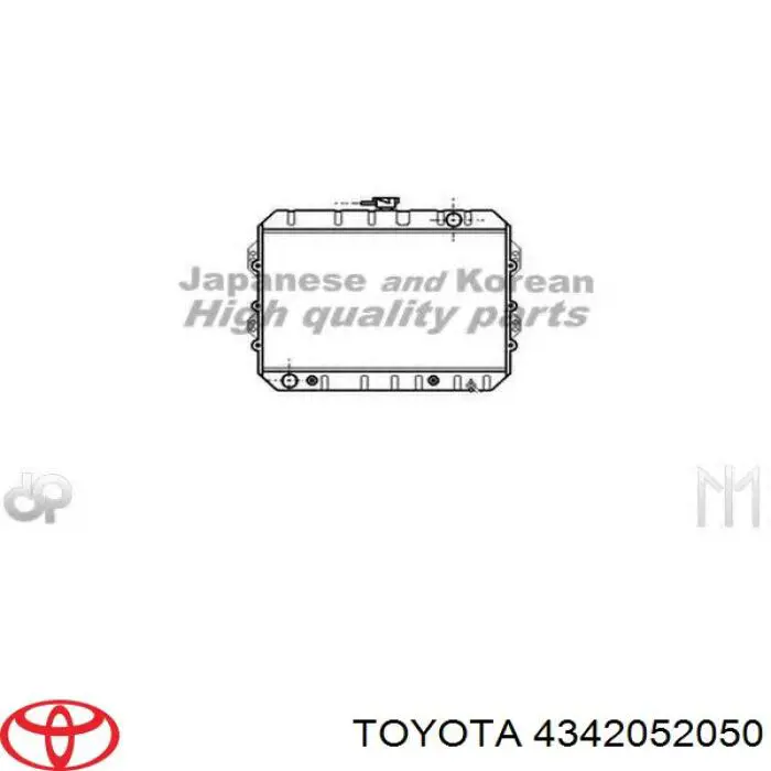 4342052050 Toyota árbol de transmisión delantero izquierdo
