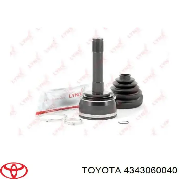 Semieje delantero 4343060040 Toyota
