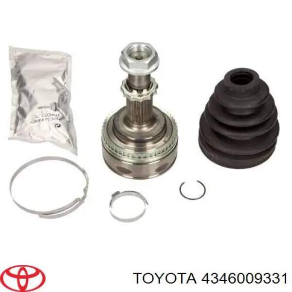 4346009331 Toyota árbol de transmisión delantero derecho