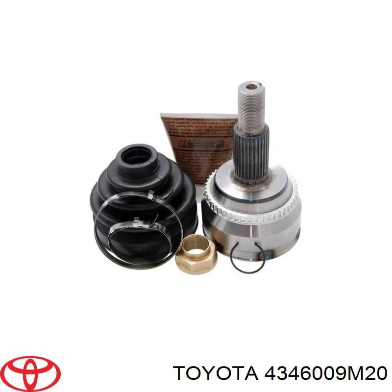 4346009M20 Toyota árbol de transmisión delantero derecho