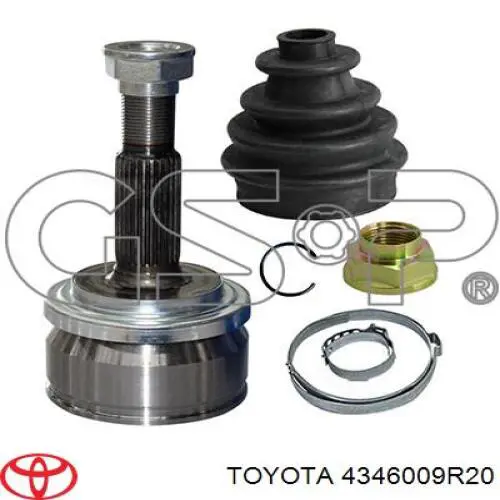 Junta homocinética exterior delantera derecha Toyota 4346009R21 precio, desde 34,56 EUR